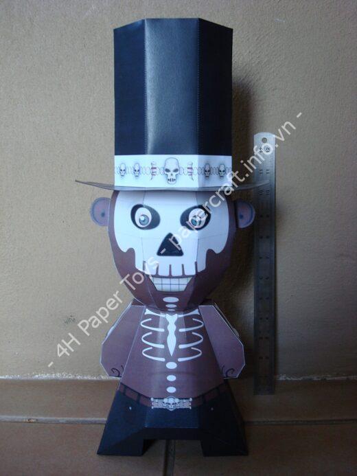 Mô hình giấy Genetically Altered (Mutant Size) – Baron Samedi - ảnh 2 - đồ chơi giấy thủ công PaperCraft VN