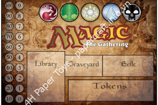 Mô hình giấy Magic the Gathering – Battle Station - đồ chơi giấy thủ công PaperCraft VN