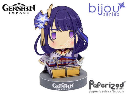 Mô hình giấy Bijou x Genshin Impact: Raiden Shogun Paperized - đồ chơi giấy thủ công PaperCraft VN