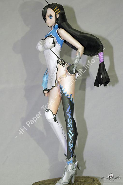 Mô hình giấy Blade Arcus from Shining: Wang Bailong Paper Model - ảnh 2 - đồ chơi giấy thủ công PaperCraft VN
