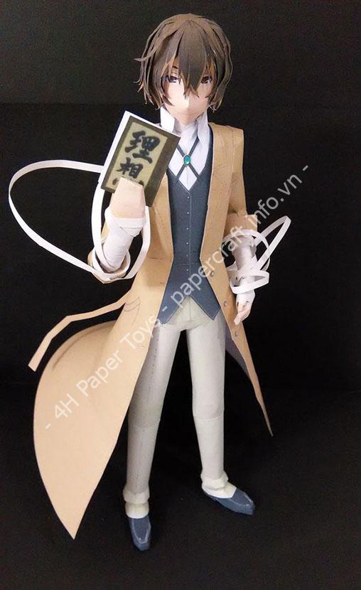 Mô hình giấy Bungo Stray Dogs: Osamu Dazai Paper Model - ảnh 2 - đồ chơi giấy thủ công PaperCraft VN