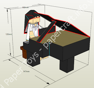 Mô hình giấy Mari – Omori - đồ chơi giấy thủ công PaperCraft VN