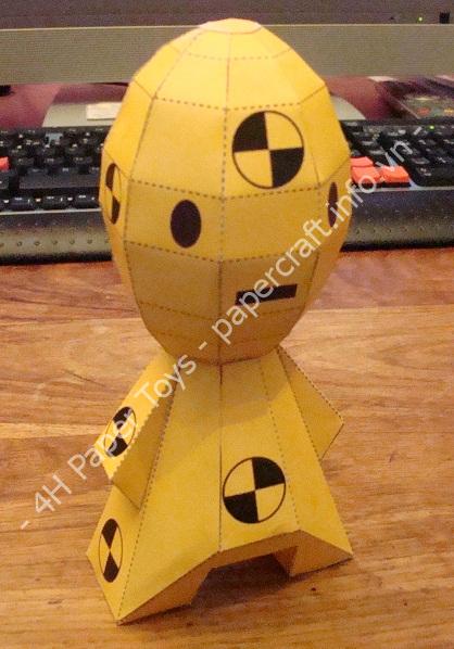Mô hình giấy Genetically Altered – Crush Test Dummy Custom - ảnh 2 - đồ chơi giấy thủ công PaperCraft VN