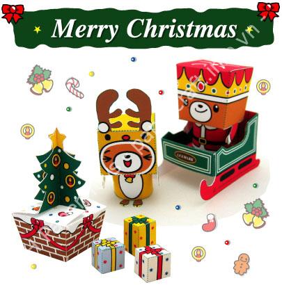 Mô hình giấy Cute Christmas Paper Toys - ảnh 2 - đồ chơi giấy thủ công PaperCraft VN