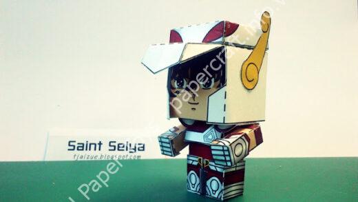 Mô hình giấy Saint Seiya – Pegasus Seiya (Cú đấm Sao Băng) - đồ chơi giấy thủ công PaperCraft VN