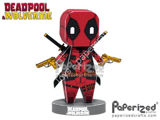 Mô hình giấy Deadpool & Wolverine: Deadpool Paperized - đồ chơi giấy thủ công PaperCraft VN
