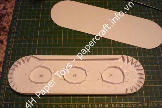 Mô hình giấy Toy No.7 – Customisable Skateboard - đồ chơi giấy thủ công PaperCraft VN