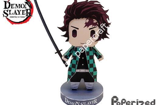 Mô hình giấy Demon Slayer: Tanjiro Kamado Paperized - ảnh 2 - đồ chơi giấy thủ công PaperCraft VN