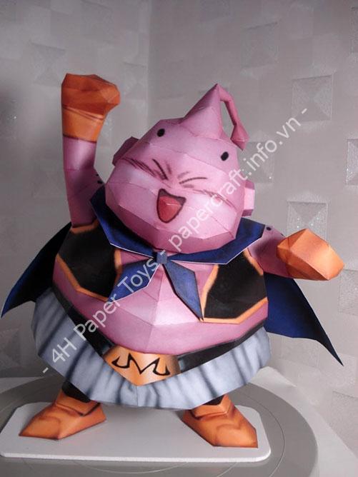 Mô hình giấy Dragon Ball: Majin Buu / Innocent Buu Papercraft - ảnh 2 - đồ chơi giấy thủ công PaperCraft VN