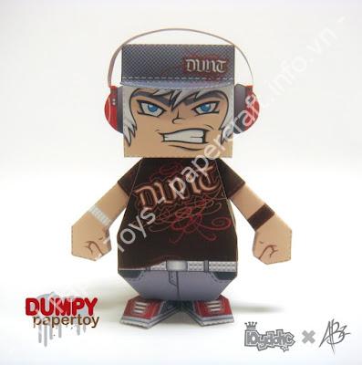 Mô hình giấy Dumpy x Abz - đồ chơi giấy thủ công PaperCraft VN