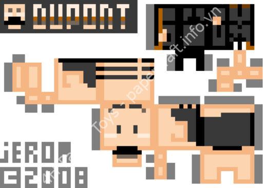 Mô hình giấy Tintin – Dupont - đồ chơi giấy thủ công PaperCraft VN