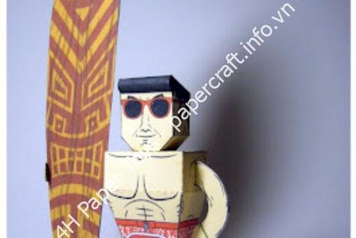 Mô hình giấy EL SURFERO - đồ chơi giấy thủ công PaperCraft VN