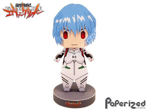 Mô hình giấy Neon Genesis Evangelion: Rei Ayanami Paperized - ảnh 2 - đồ chơi giấy thủ công PaperCraft VN