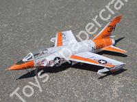 Mô hình giấy Grumman F11F-1 Tiger – White version (Long nose) use this to create your own version - đồ chơi giấy thủ công PaperCraft VN
