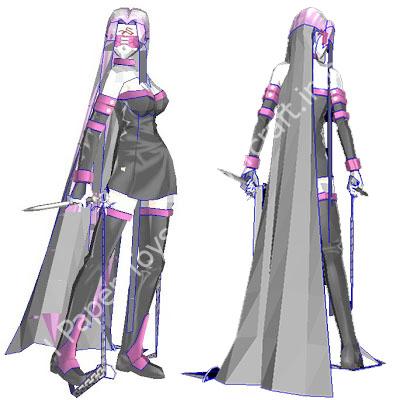 Mô hình giấy Fate/stay night: Rider Paper Model - ảnh 2 - đồ chơi giấy thủ công PaperCraft VN