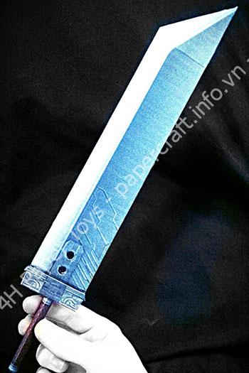 Mô hình giấy Final Fantasy VII: Buster Sword Papercraft - ảnh 2 - đồ chơi giấy thủ công PaperCraft VN