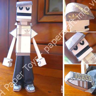 Mô hình giấy Funky Joe - đồ chơi giấy thủ công PaperCraft VN