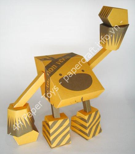 Mô hình giấy Gammon Final Artwork Photo - đồ chơi giấy thủ công PaperCraft VN
