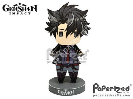 Mô hình giấy Genshin Impact: Wriothesley Paperized - đồ chơi giấy thủ công PaperCraft VN