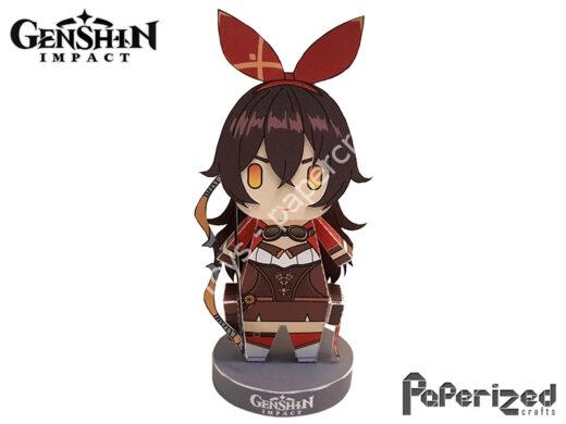 Mô hình giấy Genshin Impact: Amber Paperized - ảnh 2 - đồ chơi giấy thủ công PaperCraft VN