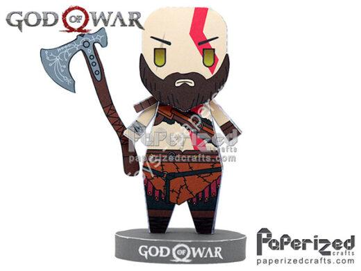 Mô hình giấy God of War: Kratos Paperized - ảnh 2 - đồ chơi giấy thủ công PaperCraft VN