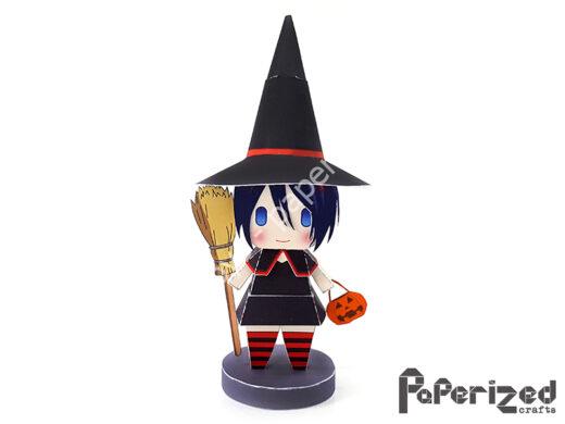 Mô hình giấy Halloween Witch Paperized - ảnh 3 - đồ chơi giấy thủ công PaperCraft VN