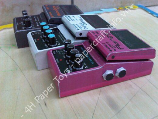 Mô hình giấy Guitar Effects Pedals Papercraft - đồ chơi giấy thủ công PaperCraft VN