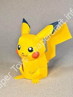 Mô hình giấy Pikachu (Pokémon) - đồ chơi giấy thủ công PaperCraft VN