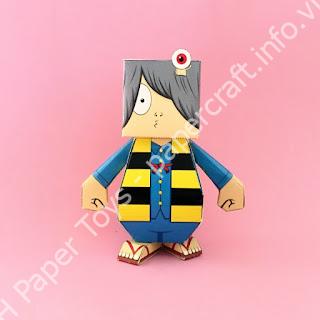 Mô hình giấy Kitaro Papertoy - đồ chơi giấy thủ công PaperCraft VN
