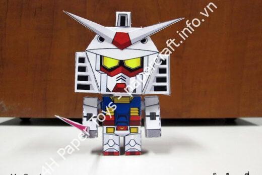 Mô hình giấy Gundam - đồ chơi giấy thủ công PaperCraft VN