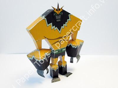 Mô hình giấy Shocksquatch (Ben 10 Omniverse) - đồ chơi giấy thủ công PaperCraft VN