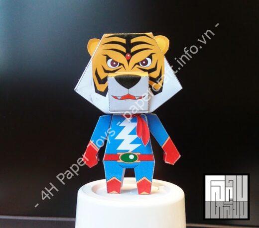 Mô hình giấy Tetsujin Tiger 7 - đồ chơi giấy thủ công PaperCraft VN