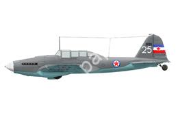 Mô hình giấy Il-2 Sturmovik – Il-2UT, Yugoslavian Air Force Trainer version - đồ chơi giấy thủ công PaperCraft VN