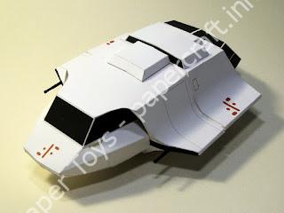 Mô hình giấy “Visitor Skyfighter” - đồ chơi giấy thủ công PaperCraft VN