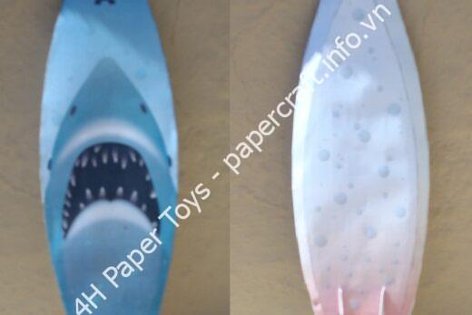 Mô hình giấy Customisable Surfboard & Jaws Custom - ảnh 2 - đồ chơi giấy thủ công PaperCraft VN