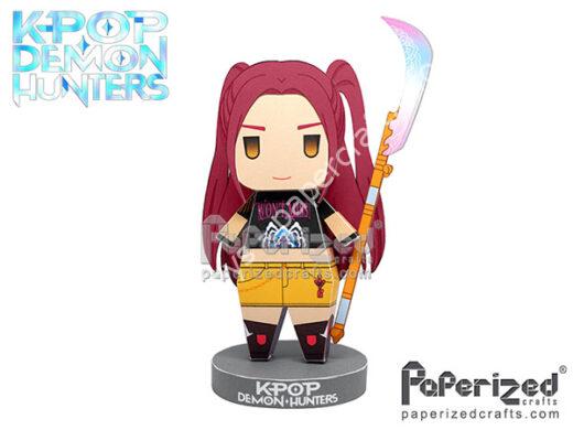 Mô hình giấy KPop Demon Hunters: Mira Paperized - đồ chơi giấy thủ công PaperCraft VN