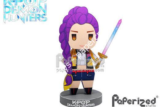 Mô hình giấy KPop Demon Hunters: Rumi Paperized - đồ chơi giấy thủ công PaperCraft VN