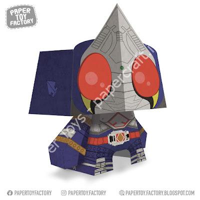 Mô hình giấy Kamen Rider Blade Papercraft - đồ chơi giấy thủ công PaperCraft VN