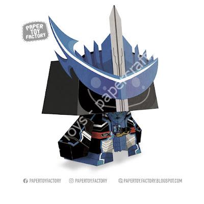 Mô hình giấy Kamen Rider Blades Papercraft - đồ chơi giấy thủ công PaperCraft VN