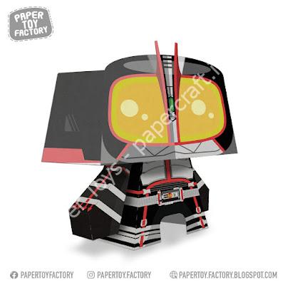 Mô hình giấy Kamen Rider Faiz Papercraft - đồ chơi giấy thủ công PaperCraft VN