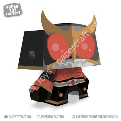 Mô hình giấy Kamen Rider Kuuga Papercraft - đồ chơi giấy thủ công PaperCraft VN