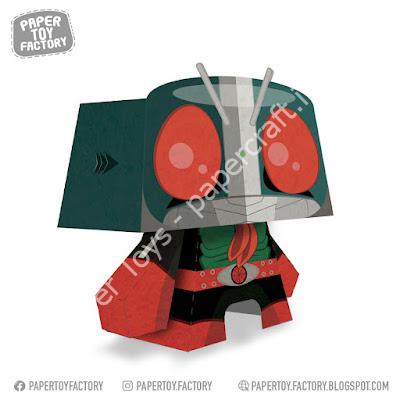 Mô hình giấy Kamen Rider Nigo Papercraft - đồ chơi giấy thủ công PaperCraft VN
