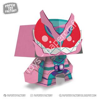 Mô hình giấy Kamen Rider Revi (Kamen Rider Revice) Papertoy - đồ chơi giấy thủ công PaperCraft VN