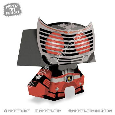 Mô hình giấy Kamen Rider Ryuki Papercraft - đồ chơi giấy thủ công PaperCraft VN
