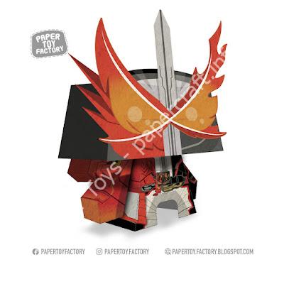 Mô hình giấy Kamen Rider Saber Papercraft - đồ chơi giấy thủ công PaperCraft VN