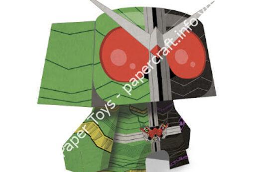 Mô hình giấy Kamen Rider W Papercraft - đồ chơi giấy thủ công PaperCraft VN