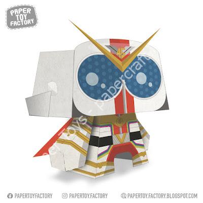 Mô hình giấy Kikai Sentai Zenkaiger Zenkaizer Papertoy - đồ chơi giấy thủ công PaperCraft VN