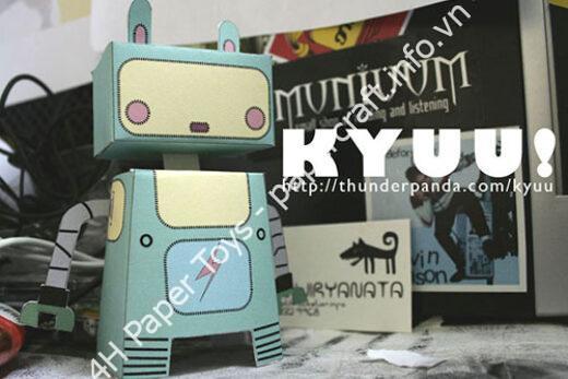 Mô hình giấy Kyuu The Robot Paper Toy - ảnh 2 - đồ chơi giấy thủ công PaperCraft VN