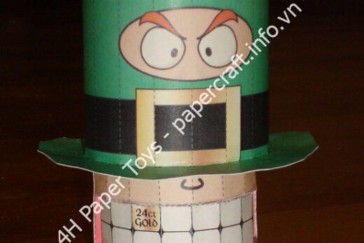 Mô hình giấy Leprechaun – St. Patricks Day Toy - ảnh 2 - đồ chơi giấy thủ công PaperCraft VN