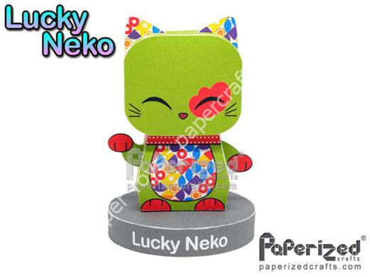 Mô hình giấy Lucky Neko 12 Paperized - đồ chơi giấy thủ công PaperCraft VN